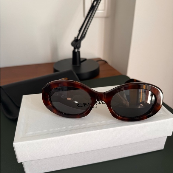 Celine triomphe 01 sunglasses tortoise - Picture 2 of 6